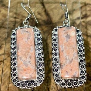 Orthoclase Feldspar Earrings 2”